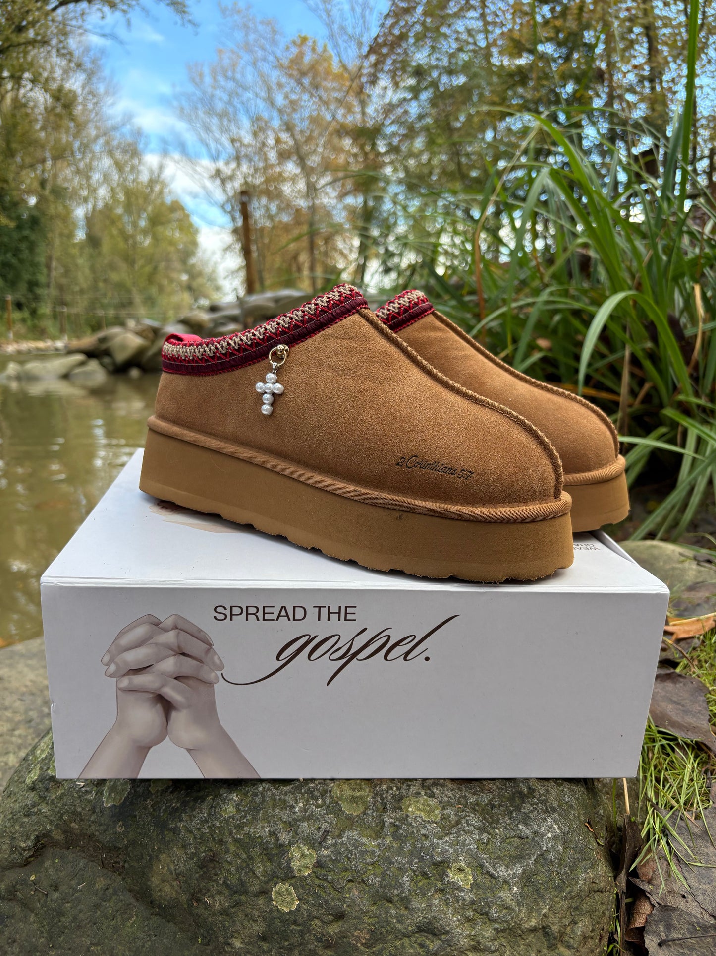 2 Corinthians 5:7 Clogs- Christmas Version